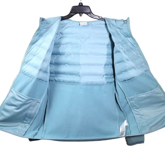 Columbia Women’s Deep Waves Hybrid Hooded Jacket – Aqua Blue – Size Medium – NWT - Picture 5 of 7